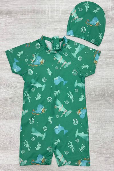 My Kids Wear Μαγιό για αγόρια με κορδόνι, φερμουάρ και αντηλιακή προστασία