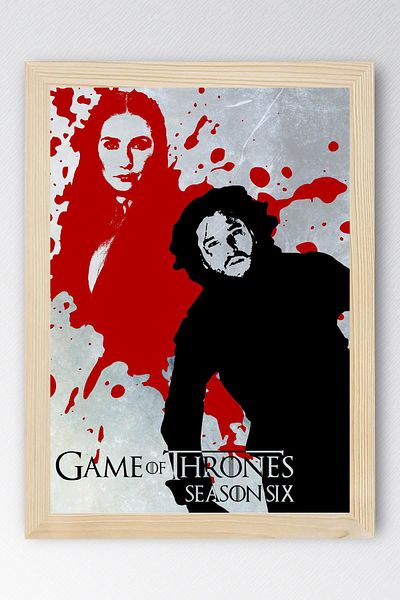 Saturn Game of Thrones Framed Table - Game of Thrones Series Poster Art Print