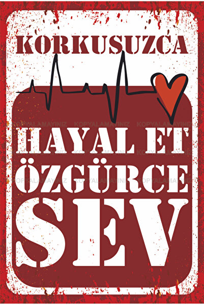 Hayat Poster sanjaj bez straha voli slobodno voli reči ljubavi zidni grafit r...