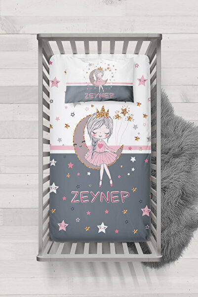 MEKTA HOME BEBEK İSİMLİ BEŞİK YATAK ÖRTÜSÜ MİBYÖ-3079