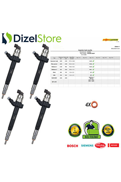 DENSO 6C1Q-9K546-AC DCRI105800 DENSO ENJEKTÖR FİAT FORD CİTROEN JUMPER 2.2 HD...