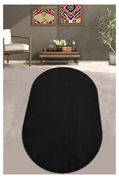 Sarar Oval Post Halı Peluş Yumuşacık Kaymaz