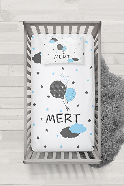 MEKTA HOME BEBEK İSİMLİ BEŞİK YATAK ÖRTÜSÜ MİBYÖ-9063