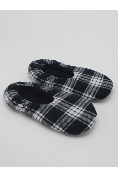 fluffy Men's Booties Slippers Foldable Bag Portable Home Flats Non-Slip No Sound Sole