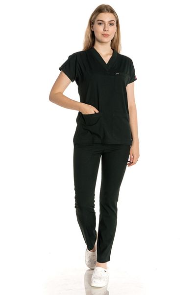 TIPMOD Bat Sleeve Lycra Hunter Green Doctor / Nurse Jersey