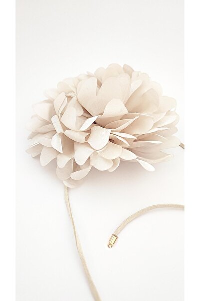 New Obsessions Saten Kumaş Büyük Çiçek Choker Kolye