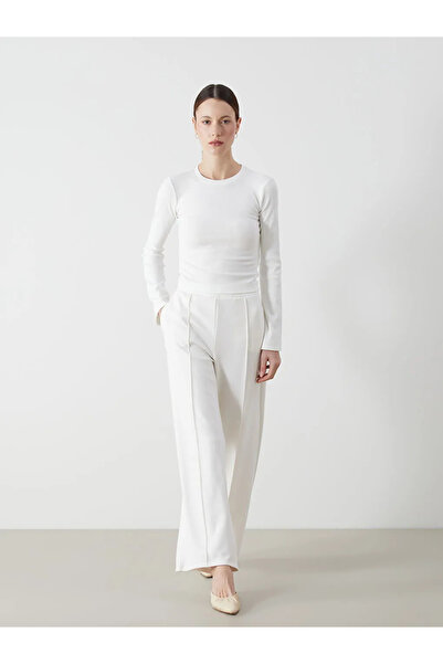 LC Waikiki LCWAIKIKI Classic Екрю Штани з еластичним поясом для жінок