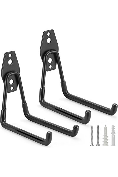 vipgross Medium Size m Metal Garage Hook Hanger Set - 2-Pack Strong Storage Utility