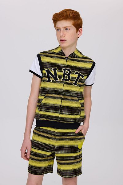 Nebbati Boy's Patterned Vest