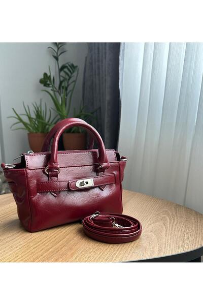 RumyaCollection Women's Cross Strap Buckle Detailed Zippered Mini Hand and Sh...