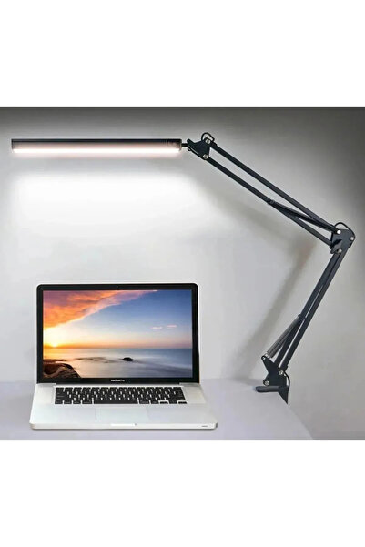 MATECHNO 3 Renk Arka Plan Aydınlatma Ayarlanabilir Çalışma Okuma Masa Lambası...