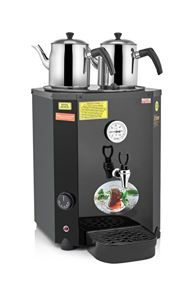 Emir Endüstriyel Mutfak Emir Jumbo Çay Kazanı 2 Demlikli Çay Makinesi 23 Lt