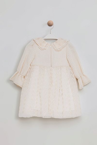 Bombili Lace Detailed Skirt Tulle Special Occasion Baby Girl Dress