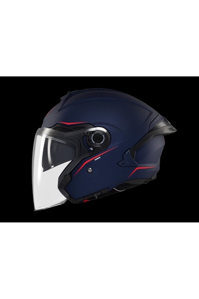 MT Helmets KASK MT COSMO SV ÇENESİZ GÖZLÜKLÜ MAT MAVİ