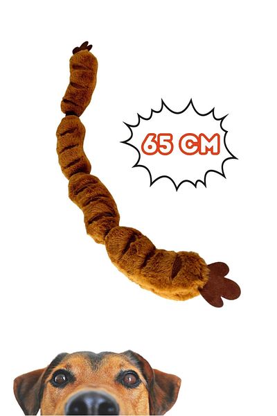 Havhav Plush Sausage Dog Toy Special Design Durable Dog Traction Toy