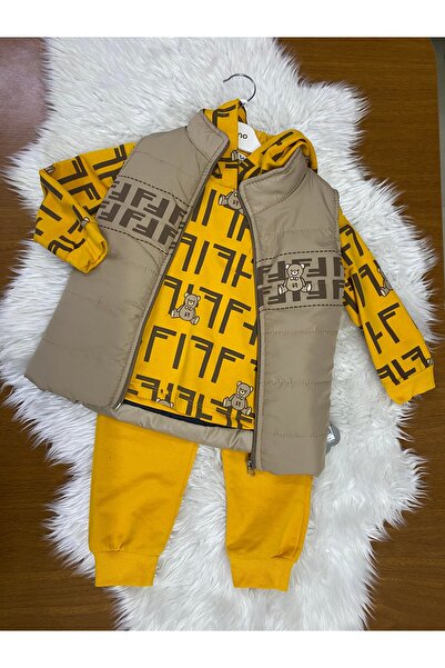 skycott Dečačka Sa kapuljačom majica i donji deo trenerke i Punjen Prsluk tro...