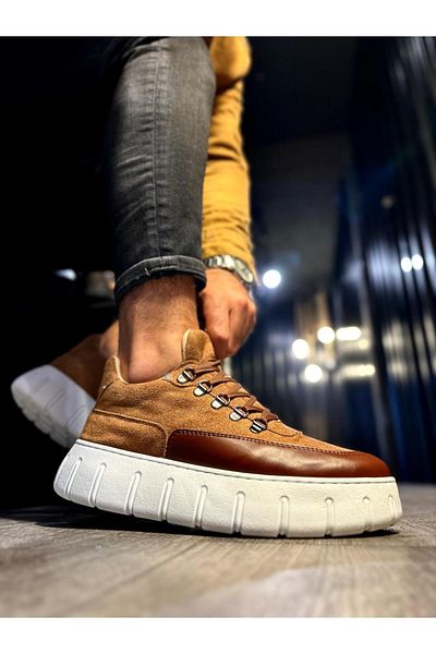 Knack High Sole Casual Shoes 600 Tan