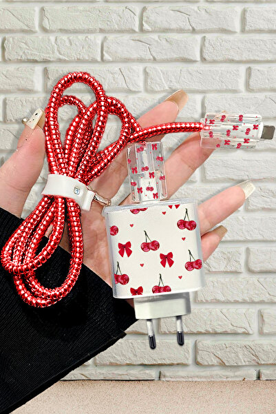 WANNA PROTECT iPhone 20W Uyumlu Şeffaf Şarj Başlığı Adaptörü Koruma Fiyonk Ka...