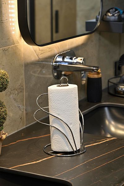 Edora Home Ανοξείδωτο μεταλλικό ρολό χαρτιού κύκνου - θήκη για πετσέτες, θήκη για χαρτοπετσέτες κουζίνας και αξεσουάρ παιδικού υπνοδωματίου
