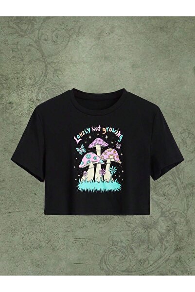 donamod Tricou oversize cu desene animate și design grafic Seria Cartoon/Lett...