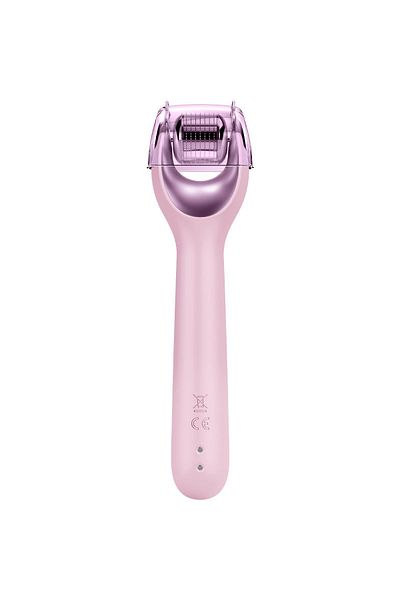 Geske 9 In 1 Micro Needle Face Roller - Micro Needle Face Roller (PINK)
