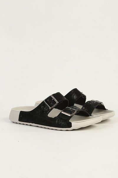Benetton BN-1418 Model Negru Gri Papuci de damă