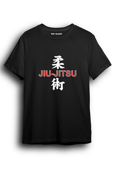 TOP GLORY Μπλουζάκι με στάμπα JuJitsu Kanji - JUJU6010