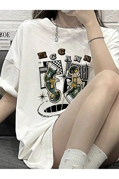 donamod Σχεδιασμός κινουμένων σχεδίων και γραφικών οπτικών ειδών Oversize T-s...