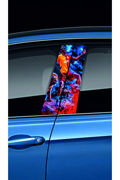 NEON Dijital Baskı Merkezi Araç Kapı Direk Kaplama Folyosu (Sağ Sol Takım) (2 Adet) - 22x52 Cm