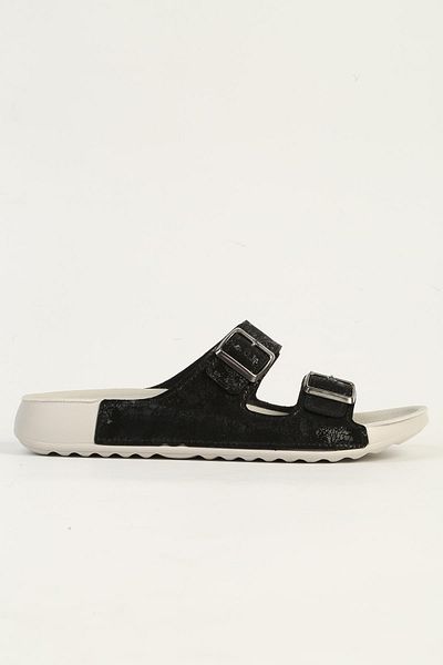 Benetton BN-1418 Model Negru Gri Papuci de damă