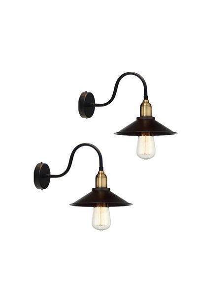Ömür Avize Delta 2-Piece Black Case Sconce 2Pcs