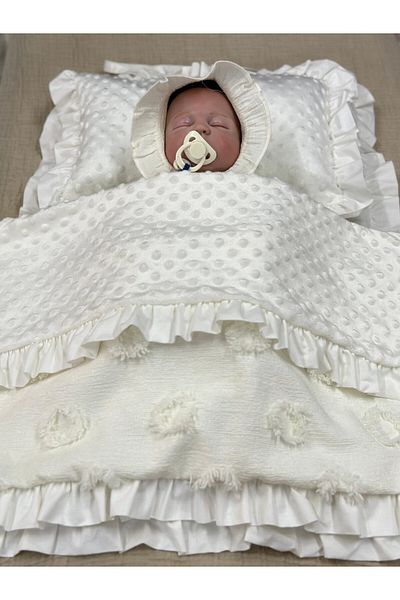 Tly Home Textiles طقم فتحة سفلية مكون من 3 قطع - مكشكش