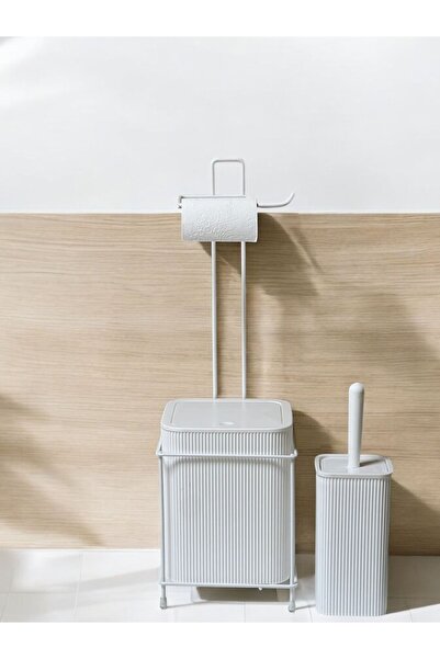metalshop Çöp Kovalı Wc Kağıtlık Ve Tuvalet Fırça Seti