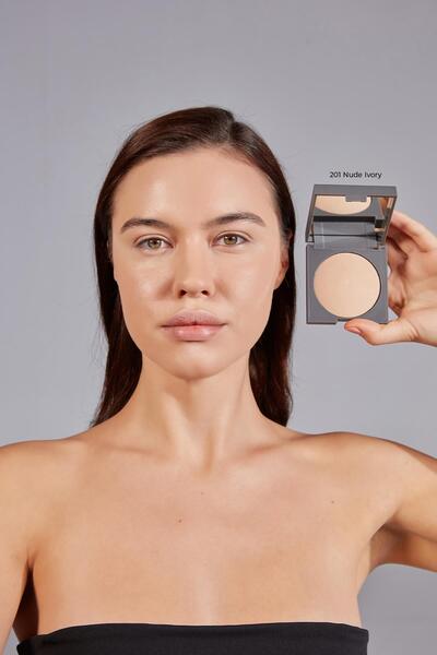 Alix Avien Mat Bitişli Sabitleyici Yoğun Kapatıcı Pudra - Baked Powder 204 True Apricot