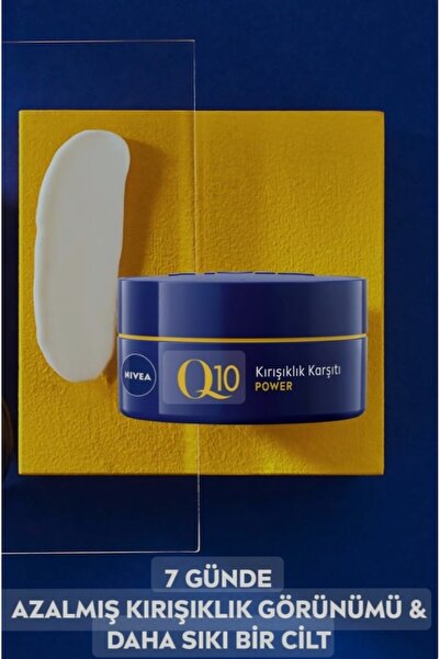 NIVEA Q10 Power Kırışık Karşıtı +Sıkılaştırıcı Yenileyici Gece Kremi 50 Ml