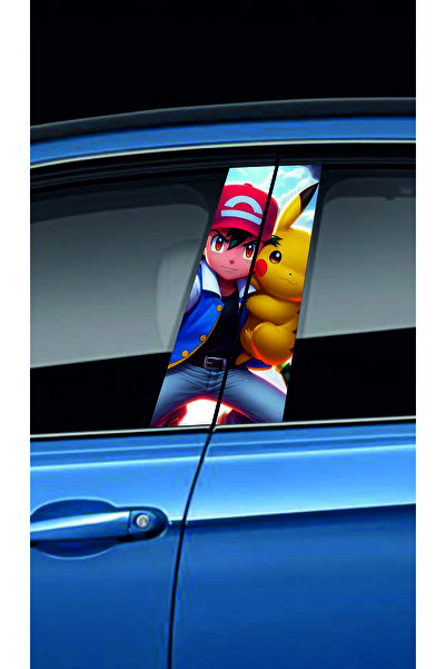 NEON Dijital Baskı Merkezi رقائق تغطية عمود باب السيارة (المجموعة اليمنى اليس...