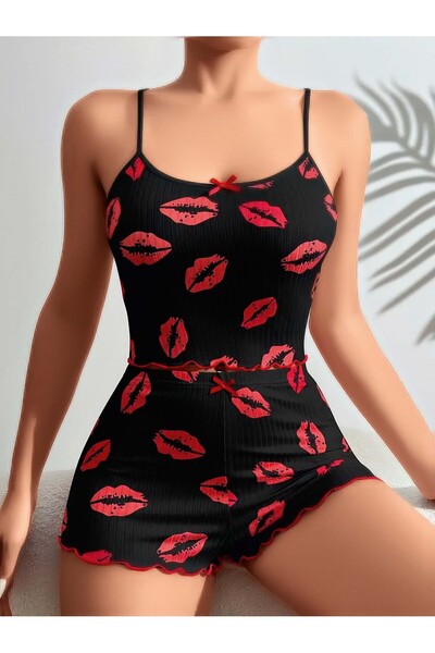 Lily Bianca Kiss Me Pijama Takımı