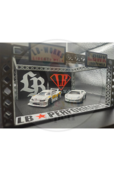 Bi'şeyler Sepeti LBWK 1:64 Diorama Garaj Parking Diecast - ARAÇ DAHİL DEĞİLDİR.