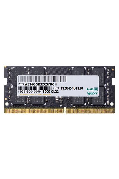 Apacer 3200mhz Cl22 Ddr4 16gb Notebook Sodımm Ram - Es.16g21.gsh