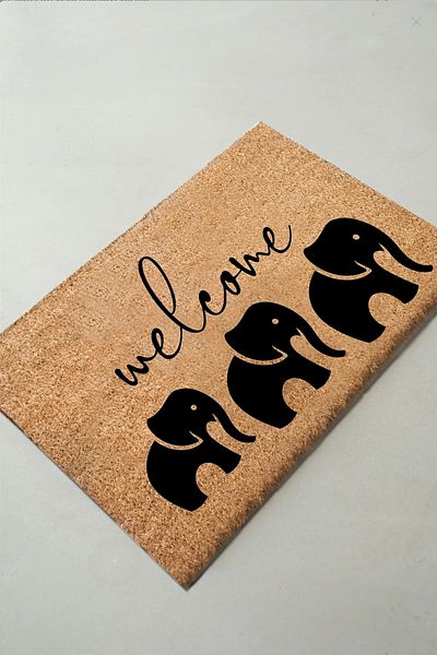 Chilai Home Coco Intore 40x60 Cm Natural Koko Bristle Mat, India Natural Door Mat