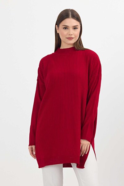 Rays 22131 Corded Red Tunic - Slit Detail