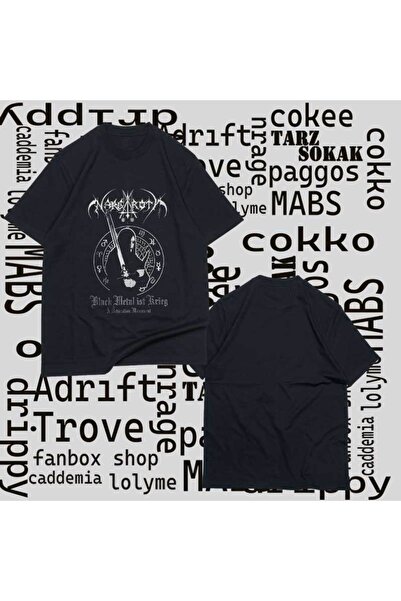 Adrift Tricou negru unisex Kod Presss Krieg Nargaroth 98601tt