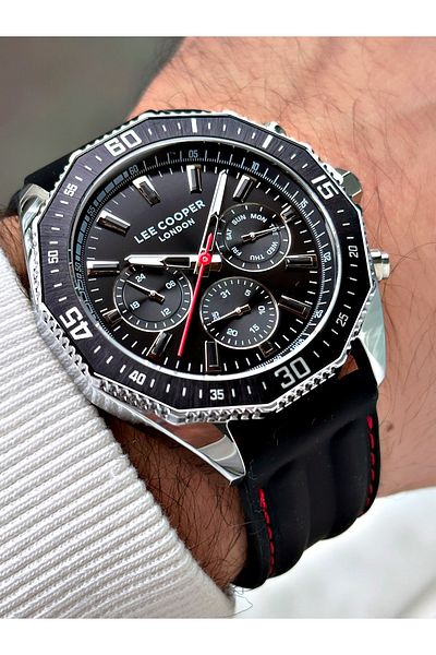 Lee Cooper Function Silicone Cord Men's Wrist Watch 7848.351