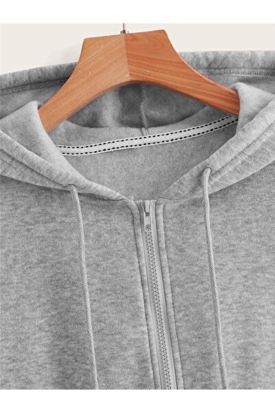 Pink Sky Los Angeles Printed Unisex Gray Blue Oversize Hooded Sweatshirt