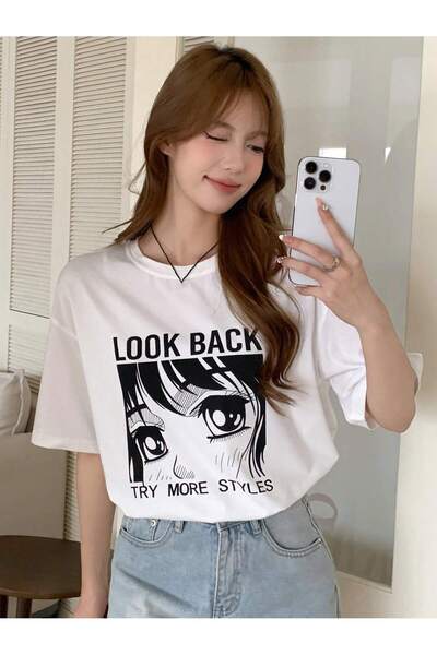 donamod تصميم الرسوم المتحركة والجرافيك تي شيرت كبير الحجم سلسلة الرسوم المتح...