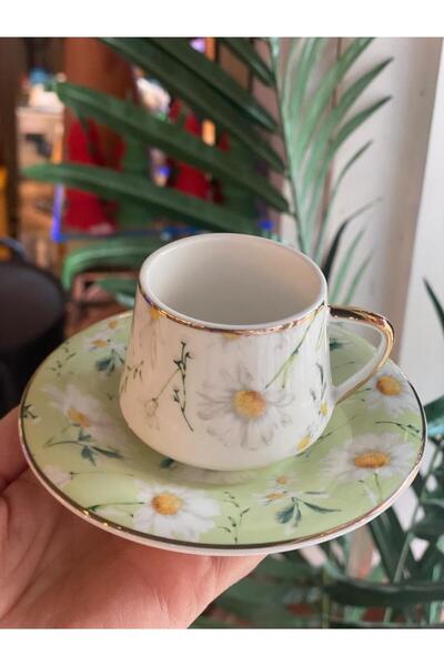 ÇIRPAN EV PAPATYA DESEN TEK KİŞİLİK TÜRK KAHVESİ FİNCANI