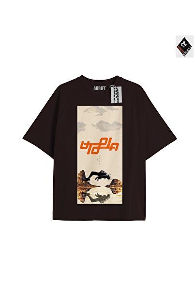 Adrift Tricou unisex oversize negru Travis Scott - Potrivire confortabilă