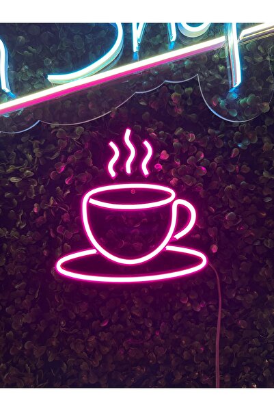 Alpoğlu Led Dünyası Coffee - Kahve -neon Led Dekoratif Duvar Yazısı Tabelası Aydınlatması Gece Lambası 3d 1 Adet