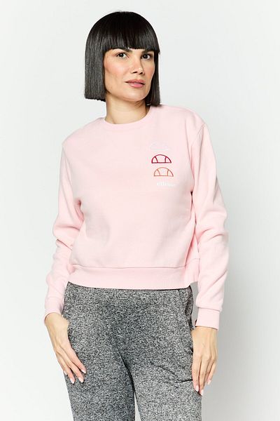 Ellesse Women Sportswear Fit Long Sleeves Outdoor Sweatshirt, Pink