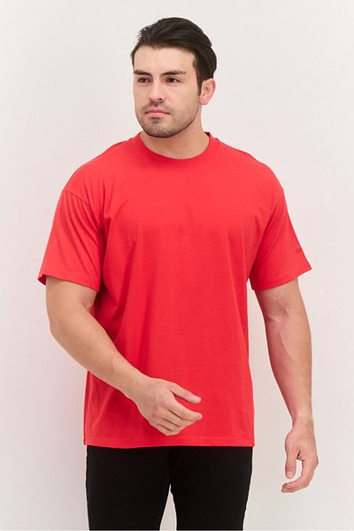 Esprit Men Crew Neck Short Sleeves Textured T-Shirt, Red
